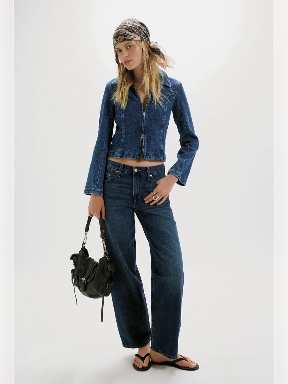 Free people river denim jacket
